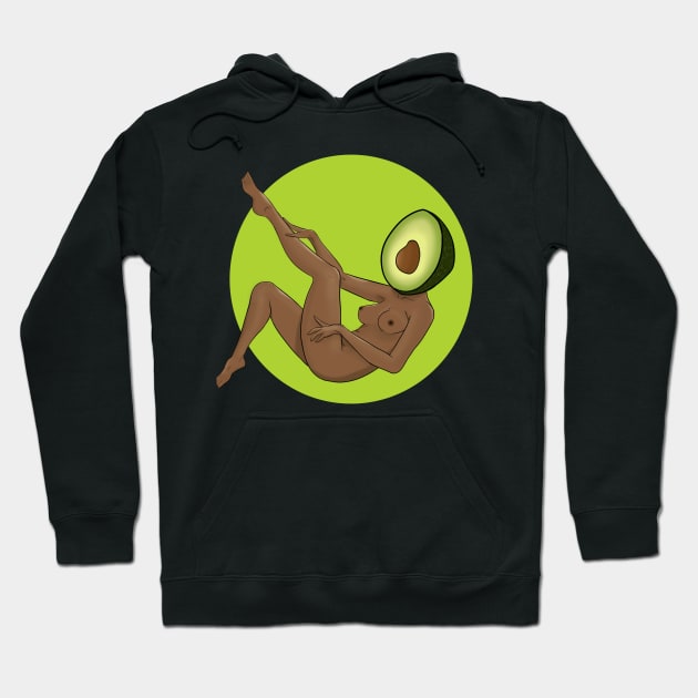 Avocado Pin-Up Hoodie by juurkaa